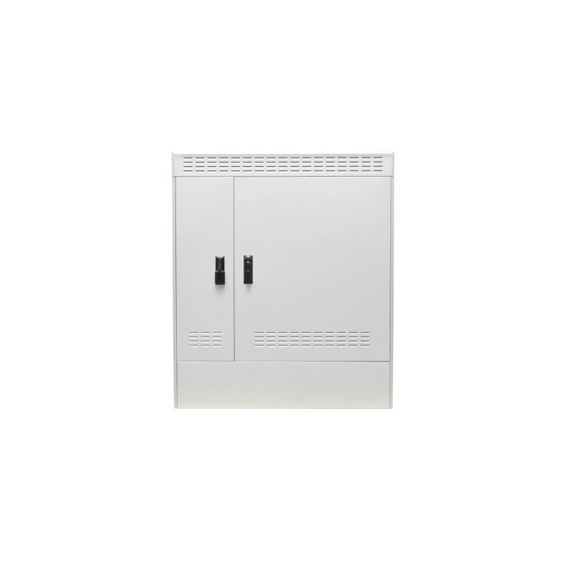 Szafa 19” zewnętrzna BKT AluCabMFG12, 1300x500x1500 (szer/gł/wys) RAL7038 IP55 (dwukomorowa, drzwi dwuskrzydłowe)