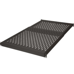 Półka stała serwerowa BKT 19" o zmiennej gł. 500 - 900 mm., 1U ,mocowana z przodu i tyłu RAL 9005 czarny