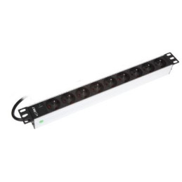 Listwa zasilająca BKT 19", 9xNF C61-314(standard PL, FR), wtyk DIN 49441(unischuko) 16A/250V, kontrolka LED, kabel zas