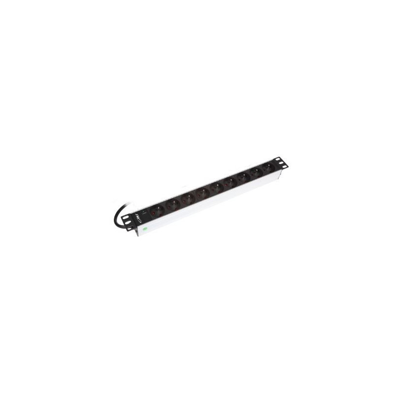 Listwa zasilająca BKT 19", 9xNF C61-314(standard PL, FR), wtyk DIN 49441(unischuko) 16A/250V, kontrolka LED, kabel zas