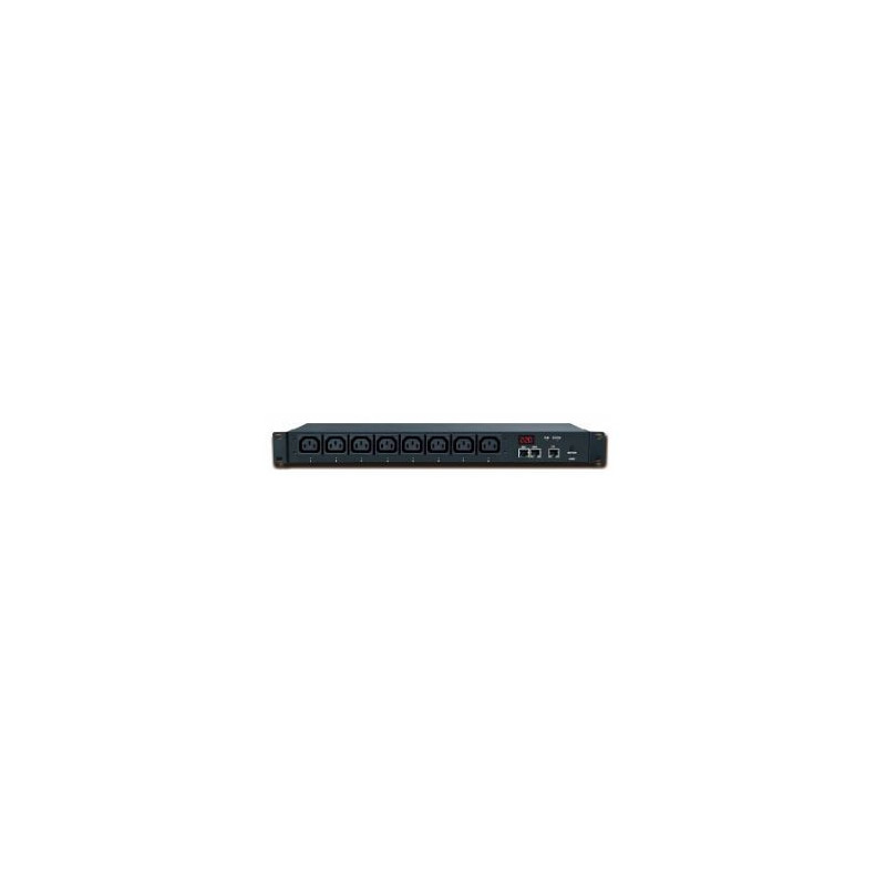 Listwa zarządzalna 19" 1U BKT IPD1000 8xIEC320 C13, wtyk zasilający IEC320 C20 16A/250V (wbudowany), brak kabla zasilającego