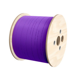 Kabel F/UTP kat.6 LSOH Dca 4x2x23AWG (500m) (FIOLETOWApowłoka)