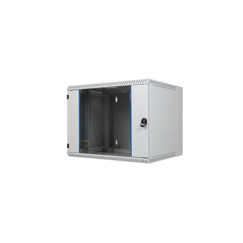 Szafa wisząca dwuczęściowa, BKT TOP 12U, 600/500/600 szer./gł./wys. mm., RAL 7035 ( konstrukcja spawana - nośność