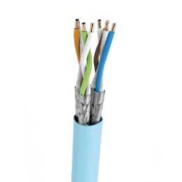 Kabel kat.6A, F/FTP, BKT 575, LSHF-FR, drut, niebieski, B2ca -s1a,d1,a1 (500m)