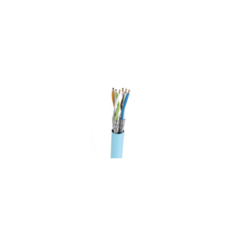 Kabel kat.6A, F/FTP, BKT 575, LSHF-FR, drut, niebieski, B2ca -s1a,d1,a1 (500m)