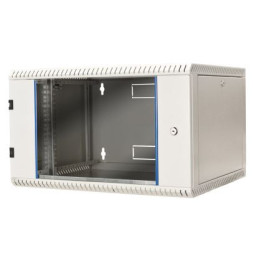 Szafa wisząca jednoczęściowa, BKT TOP 6U, 600/400/330 szer./gł./wys.  mm., RAL 7035 (konstrukcja spawana - nośność 40 kg )