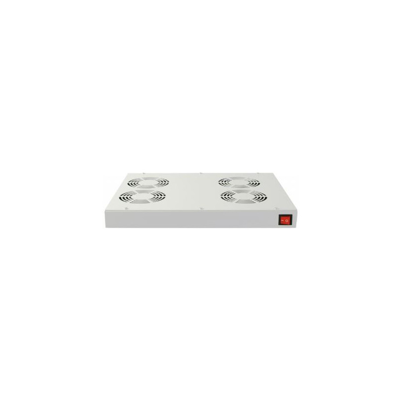 Panel wentylacyjny BKT 4 wentylatorowy dachowo-rakowy + termostat 1HE szary 900 5530 43