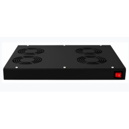 Panel wentylacyjny BKT 4 wentylatorowy dachowo-rakowy + termostat 1HE czarny 900 5530 43