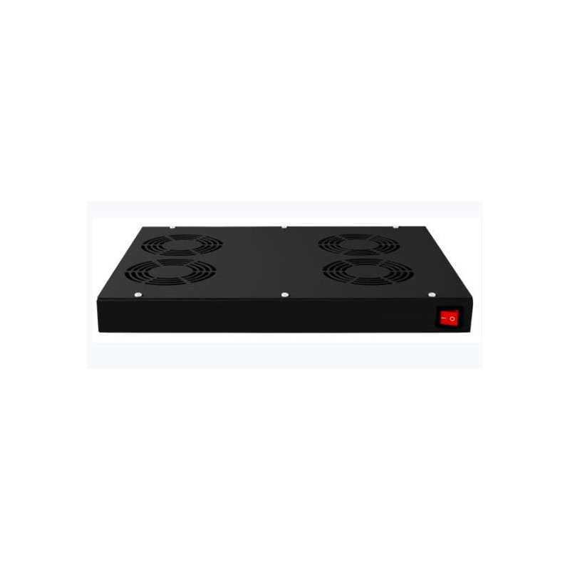 Panel wentylacyjny BKT 4 wentylatorowy dachowo-rakowy + termostat 1HE czarny 900 5530 43
