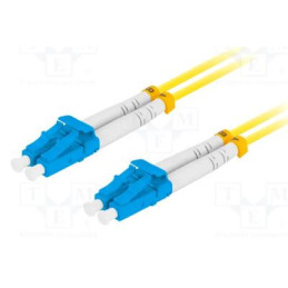 Patchcord BKT FO Standard, OS2 G.657.A1, duplex, LC/UPC-LC/UPC, 5m