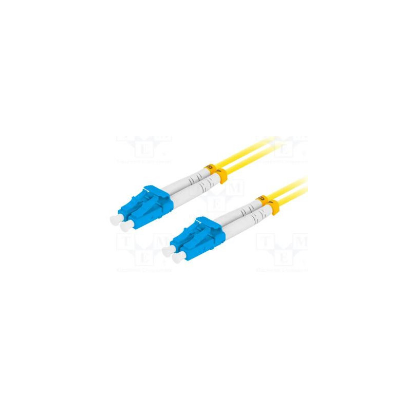 Patchcord BKT FO Standard, OS2 G.657.A1, duplex, LC/UPC-LC/UPC, 5m