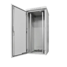 Szafa zewnętrzna BKT AluCab1 19” 22U 800/800/1195 (szer/gł/wys) IP55 RAL7035 (aluminiowa, jednopłaszczowa, jednokom